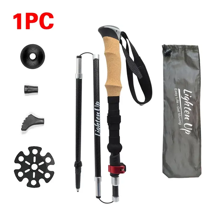 Bâtons de trekking ultralégers en fibre de carbone