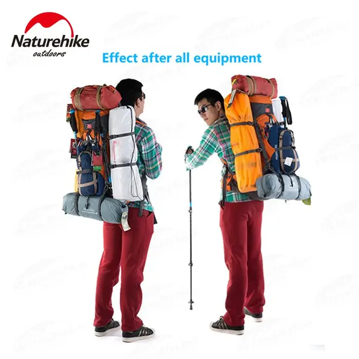 Naturehike 70 + 5L sac à dos randonnée voyage alpinisme sac à dos souple grande capacité hommes sac à dos étanche avec housse de pluie