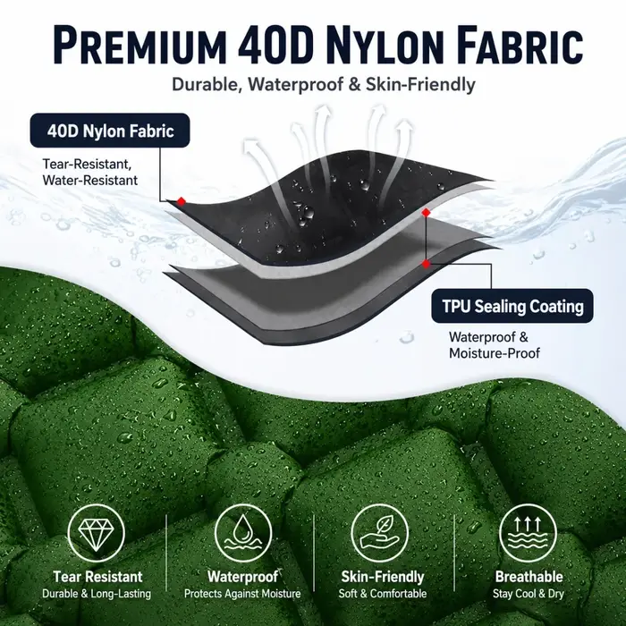 Matelas gonflable double pour le camping en plein air