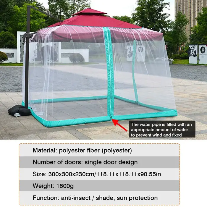 Tente d'ombrage de camping pour jardin extérieur