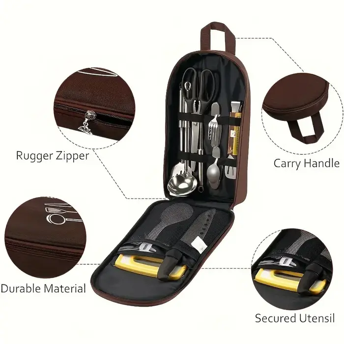 Sac de rangement portable pour ustensiles de cuisine