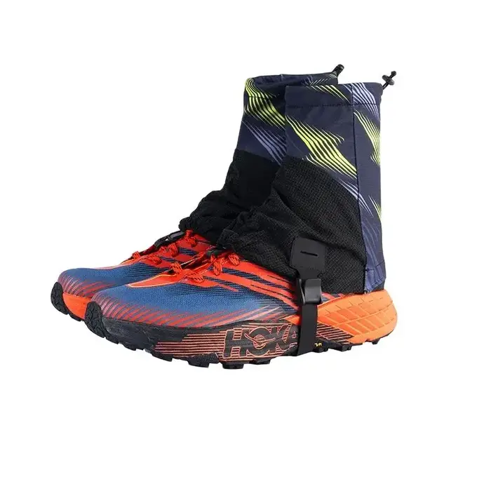 Guêtres de Trail Unisexe Hautes Réfléchissantes Anti-Sable pour Triathlon, Marathon, Randonnée et Protection Extérieure