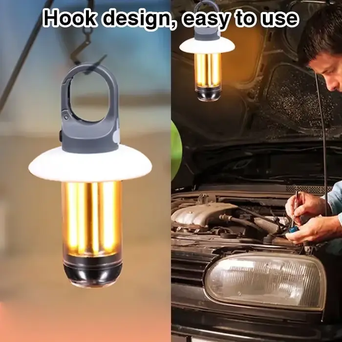 Torche portative légère de Camping Heinast 5 Modes d'éclairage lampe de tente Rechargeable pour l'escalade de Patio 8 Filaments de lumière