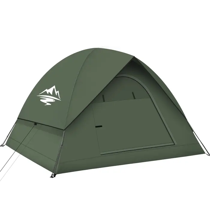 Tentes de Camping pour 3 à 4 personnes avec abri, 100% imperméables, coupe-vent, faciles à installer