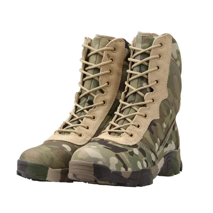 Jungle CamSolomon-Bottes de randonnée légères camouflage pour hommes et femmes