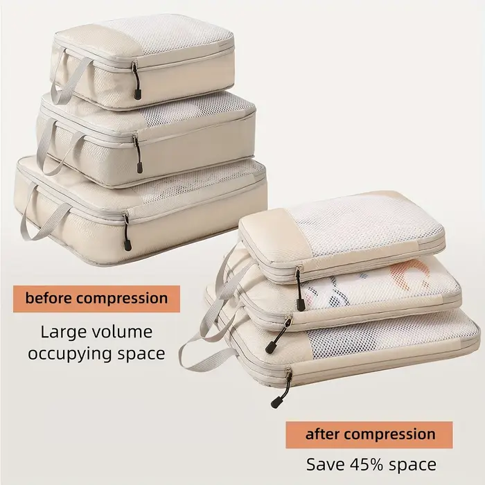 Sacs de Compression de voyage 3 pièces