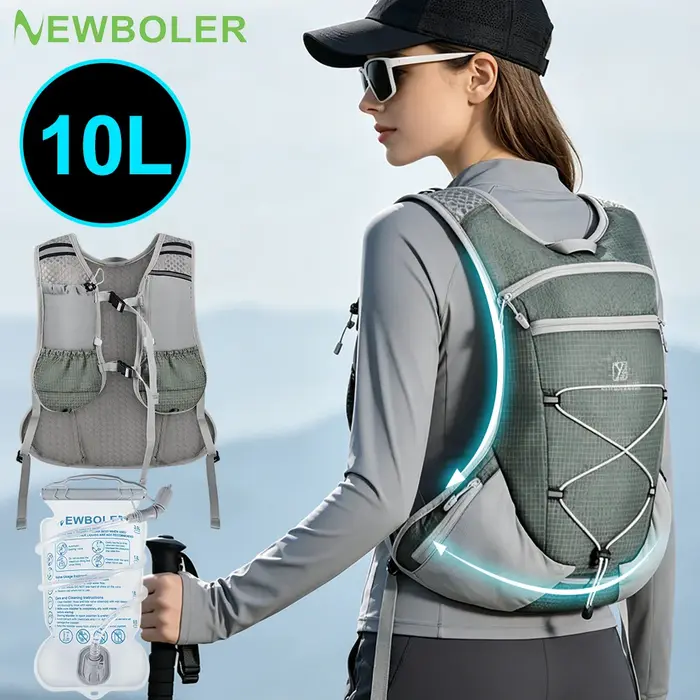 NEWBOLER Sac à dos de camping 10L