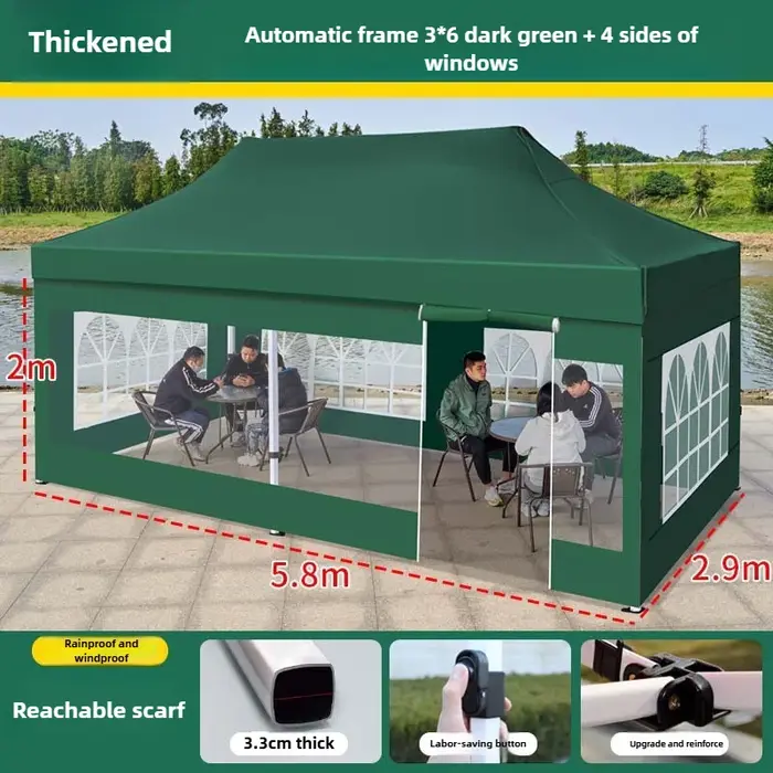 Tente à quatre coins 3x6m/10x20ft