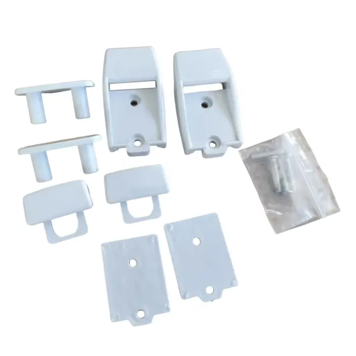2 ensembles de supports muraux blancs pour pieds de store Fiamma F45s F80s F65 98655-176