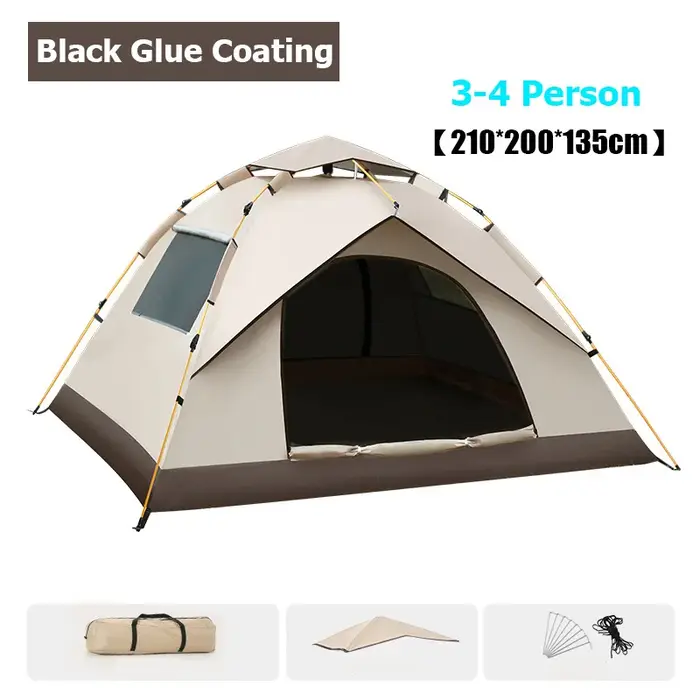 Tente de camping étanche à ouverture rapide automatique