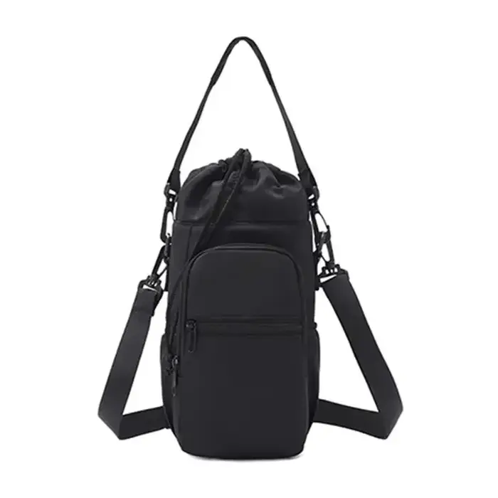 Sac de bouteille d'eau Portable avec sangle réglable, tasses thermiques, housse de protection isolée