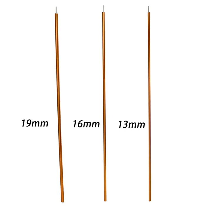Cest UL 120CM de Long diamètre 13MM/16MM/19MM couleur noir/rouge tige de tente Support pôle abri bâche auvent en alliage d'aluminium