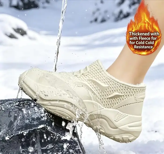 Bottes de neige imperméables et antidérapantes pour hommes, chaussures d'hiver à la mode, épaisses et doublées de polaire, résistantes, chaudes, en coton, cadeaux de noël