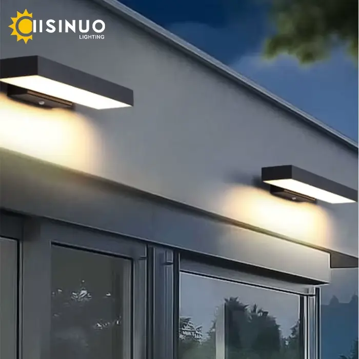 LED crépuscule à l'aube capteur de mouvement lumières extérieures appliques murales