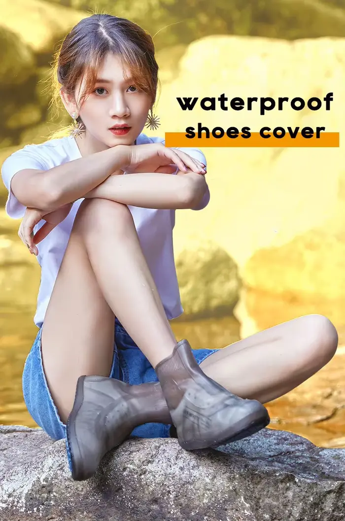 Couvre-chaussures imperméables en silicone