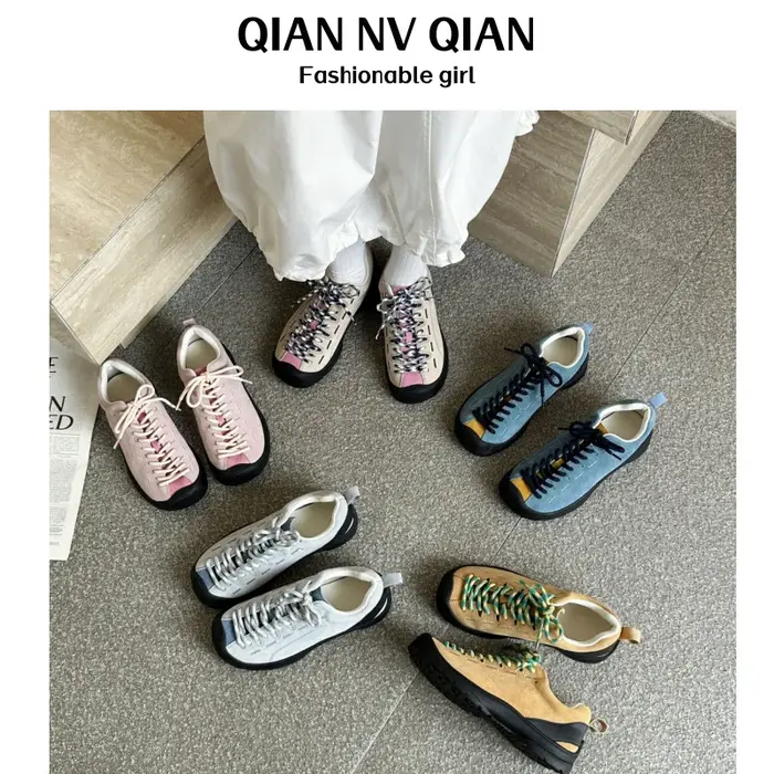 Chaussures de montagne en cuir pour femme