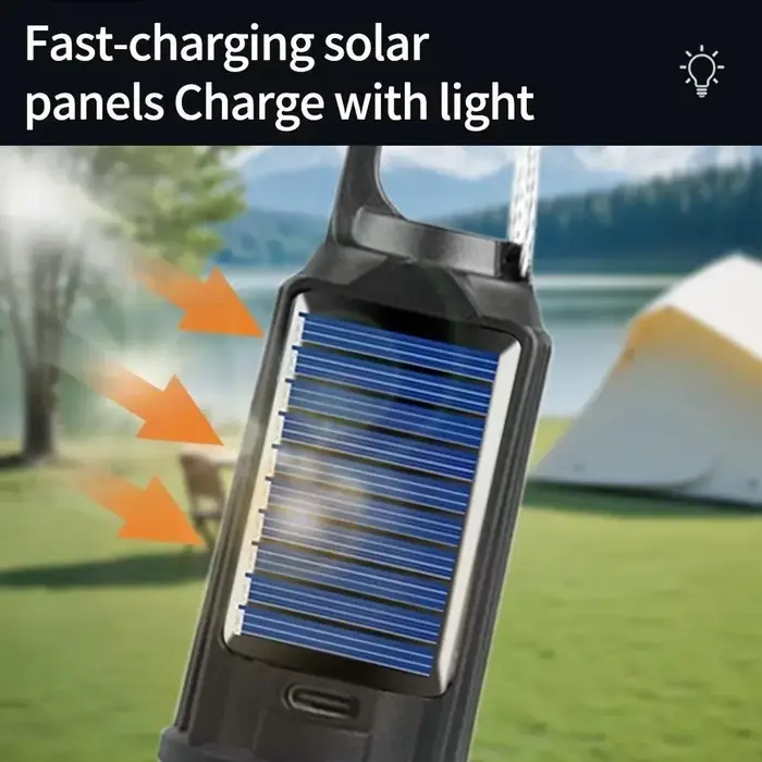 Ampoules LED rechargeables par USB pour l'extérieur, lumière d'urgence haute luminosité, lanterne portable pour le camping, la pêche, lumières de nuit