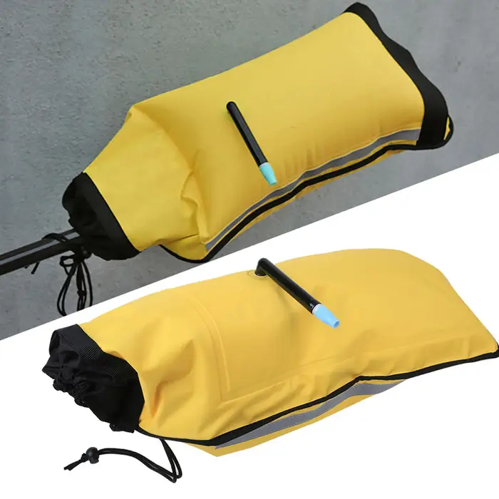 Pagaie flottante gonflable en nylon pour canoë kayak, sac de sauvetage