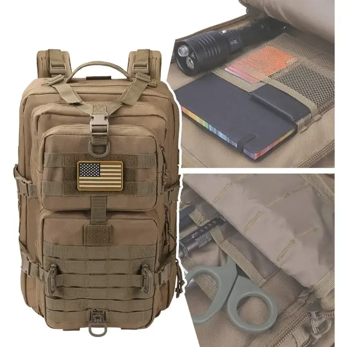 50L/30L sac à dos militaire d'assaut pour hommes