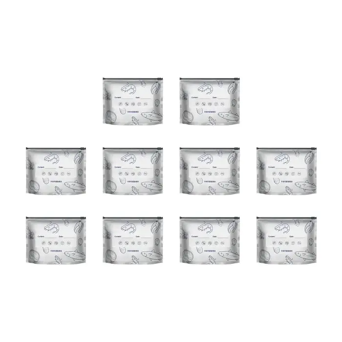 10/30 pièces/sac grande capacité feuille d'aluminium sac alimentaire étanche congélateur sûr cuisine