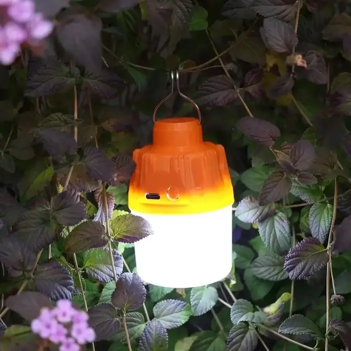 Nouvelle lampe de camping LED portable rechargeable avec crochet, haute luminosité, étanche, charge USB, pour situations d'urgence en extérieur et camping