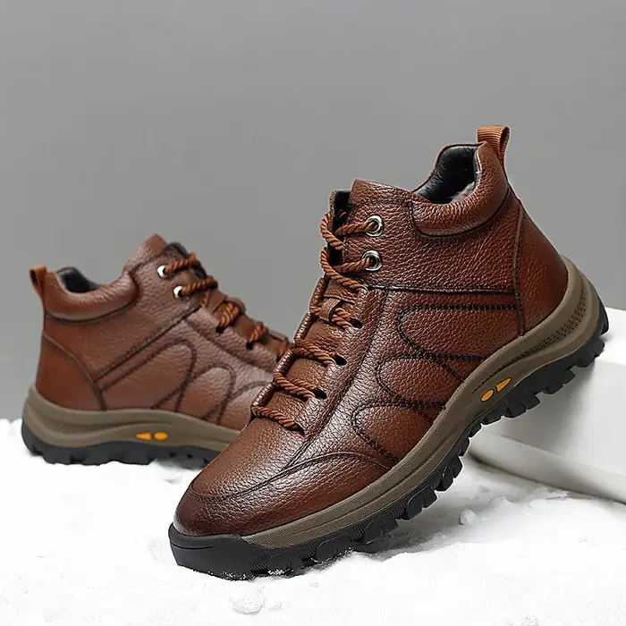 Chaussures d'extérieur pour hommes randonnée travail chaussure hiver décontracté hommes chaussures en cuir qualité hommes espadrilles décontractées concepteur affaires