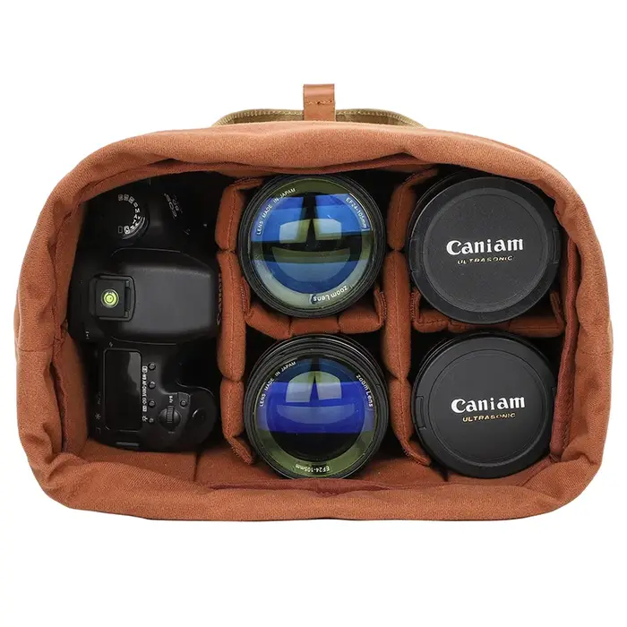 Sac d'insertion pour objectif et appareil photo reflex numérique
