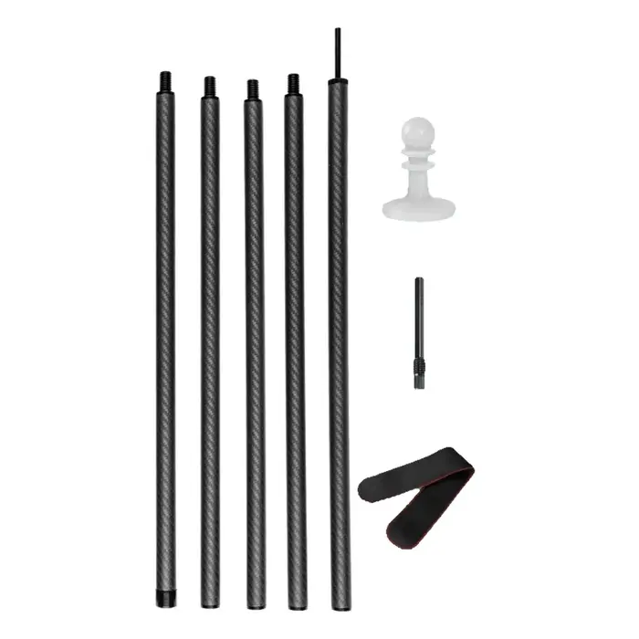 Poteaux de tente en fibre de carbone pour auvent de camping et abri