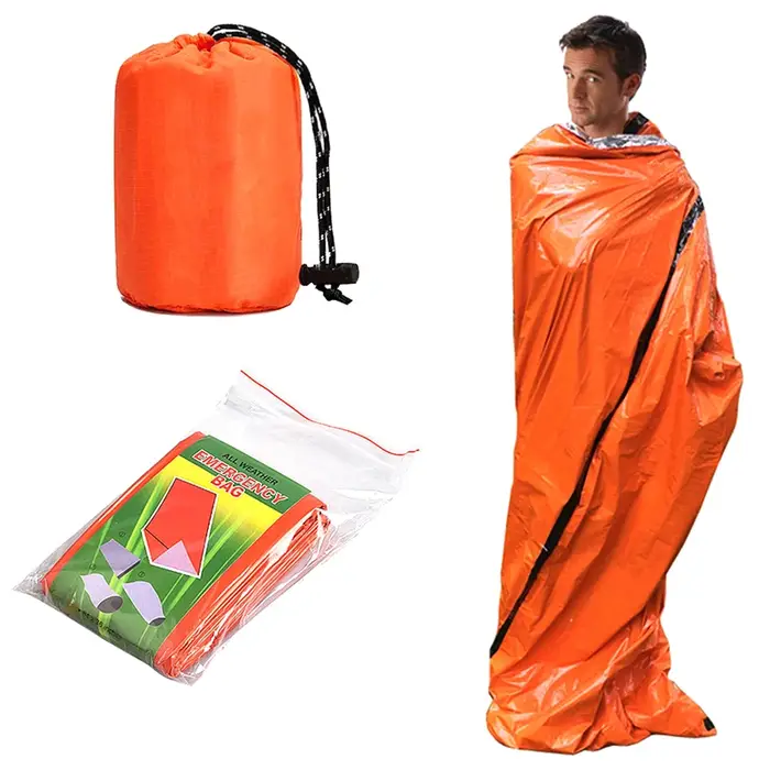 Sac de couchage d'urgence ultra imperméable en Mylar