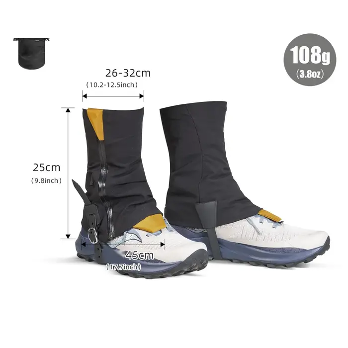 Guêtres de chaussures d'extérieur