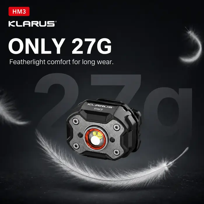 Lampe frontale rechargeable KLARUS HM3 670LM USB-C