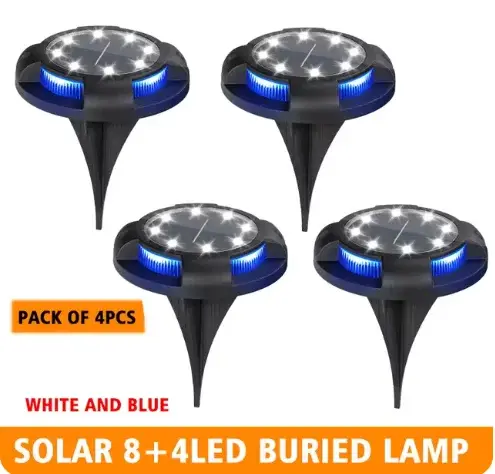 Lampe Solaire à 12LED Enge, Luminaire Décoratif d'Extérieur, Enfichable, Idéal pour une Cour