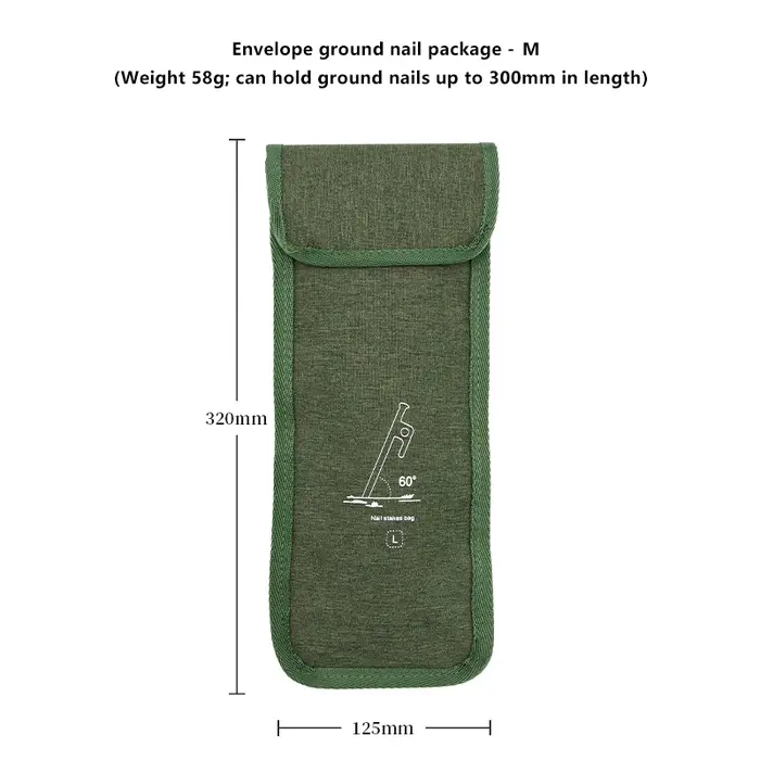 Sac à ongles en plein air, Kit de Camping, sac de rangement multifonctionnel pour ongles, tissu Oxford, grand sac de rangement d'accessoires