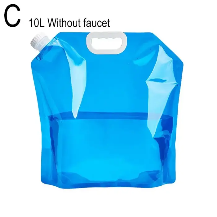 Sac d'Eau Potable Pliable pour Camping en Plein Air, Randonnée, Grande Capacité, Portable, Récipient de Stockage, Épais, C1O4, 5 L, 10L