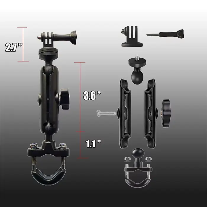 Support de caméra pour moto et vélo