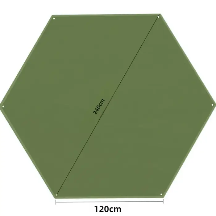 Tapis Hexagonal de Camping en plein air, imperméable, épais, pour tente, sol, tissu Oxford résistant