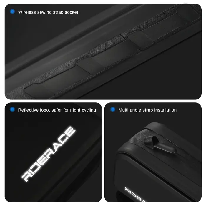RIDERACE sac de Tube supérieur de vélo étanche TPU vtt gravier