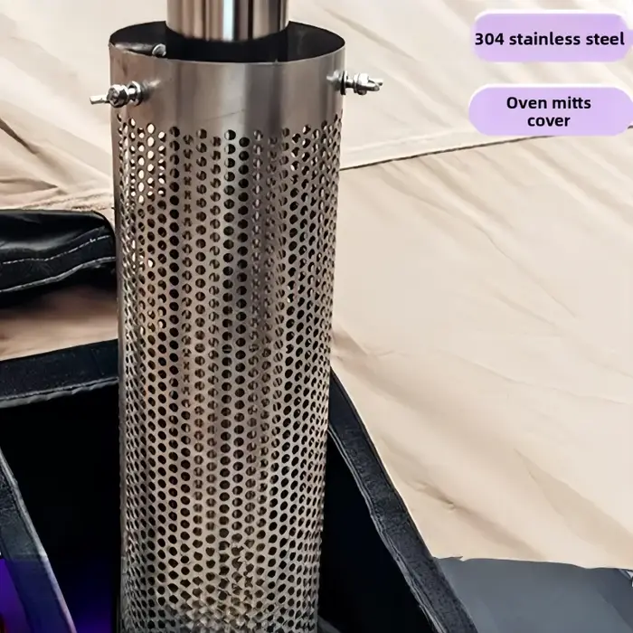 Tuyau de poêle de Camping en acier inoxydable