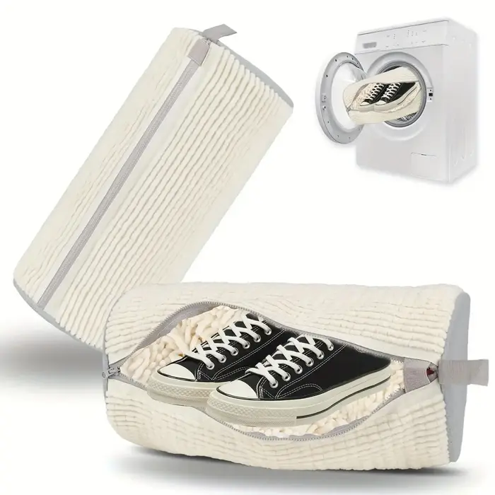 Sac de lavage et de séchage pour chaussures lavable en machine