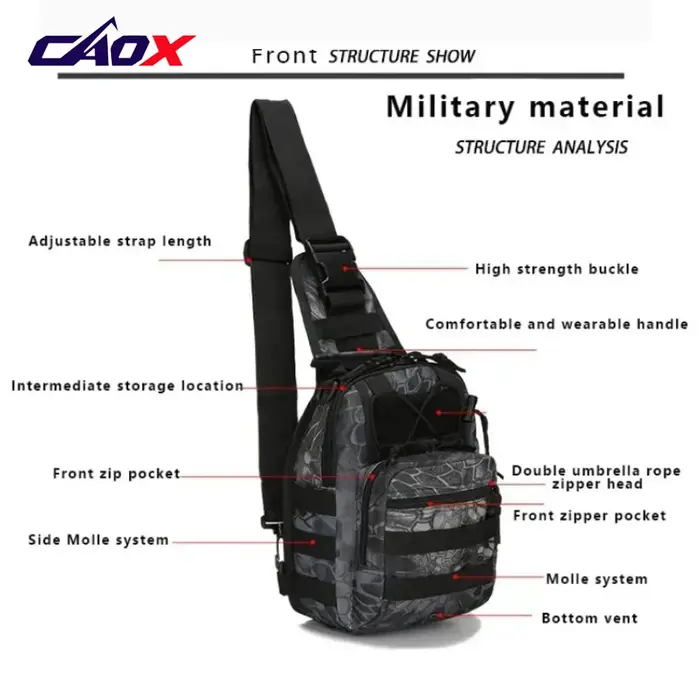 Randonnée Trekking sac à dos sport escalade sacs à bandoulière Camping chasse sac à dos pêche en plein air sac