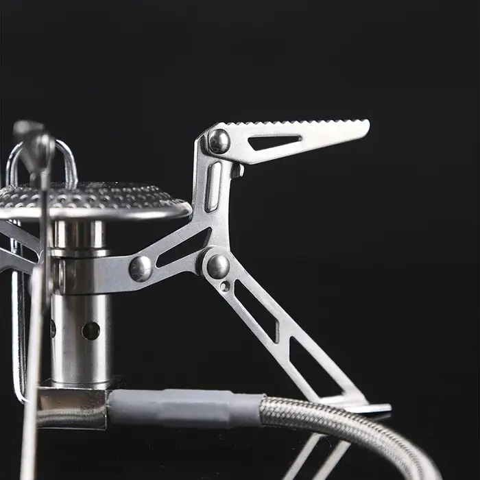 Cuisinière à gaz fendue haute puissance en érable de feu, four portable en acier inoxydable, équipem