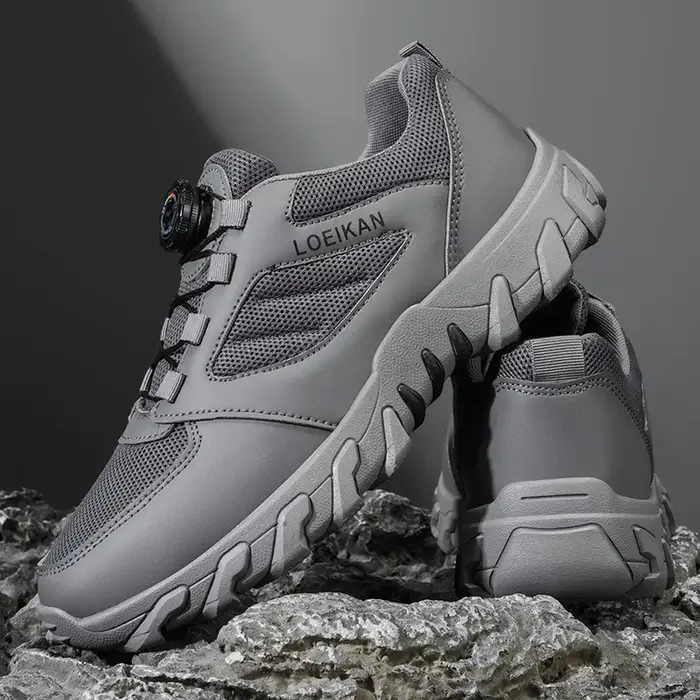 Chaussures de randonnée multifonctionnelles pour hommes LOEIKAN - Boucle rotative à verrouillage rapide