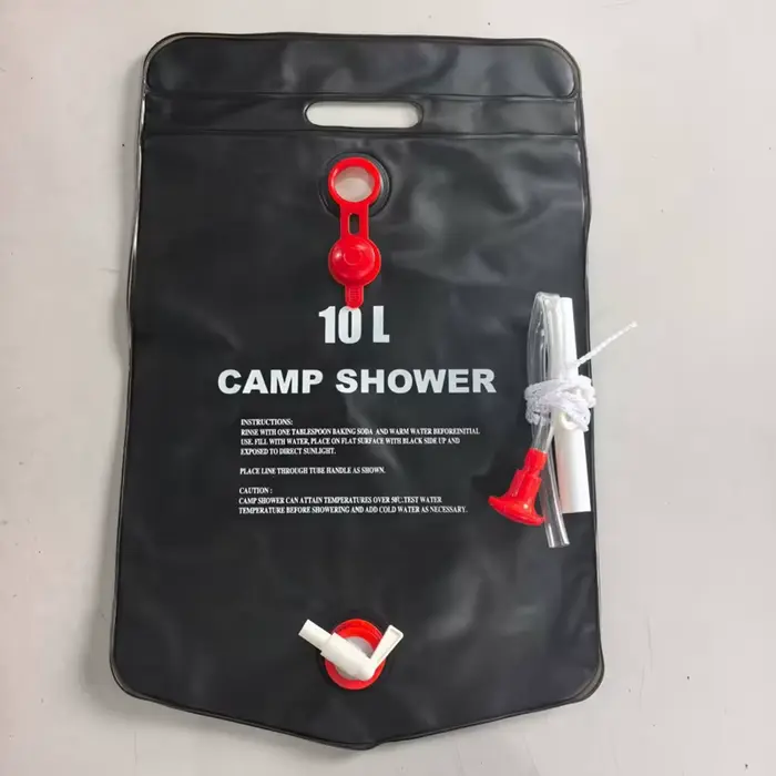 Équipement de camping automobile, Sac de douche d'extérieur, Sac de stockage d'eau pour pique-nique,