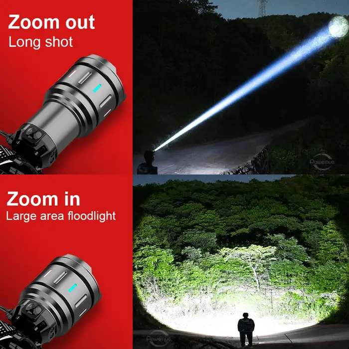 9900000LM lampe frontale Super puissante 800W LED capteur IR phare
