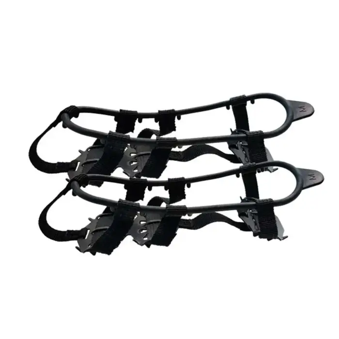 1 paire M L Crampons chaussures couverture 24 dents anti-dérapant glace poignées pince
