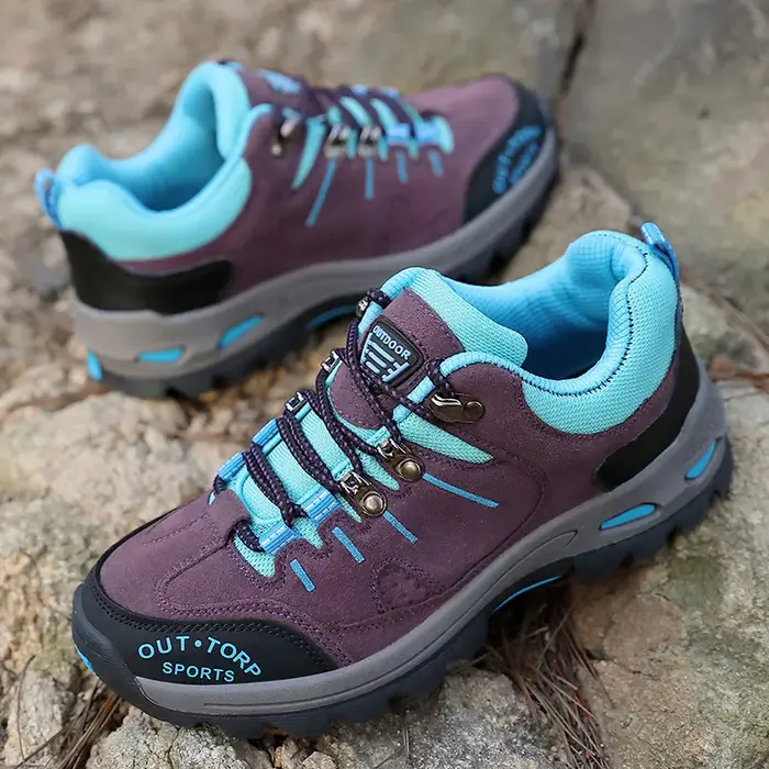 Chaussures de randonnée professionnelles en daim et cuir pour femmes