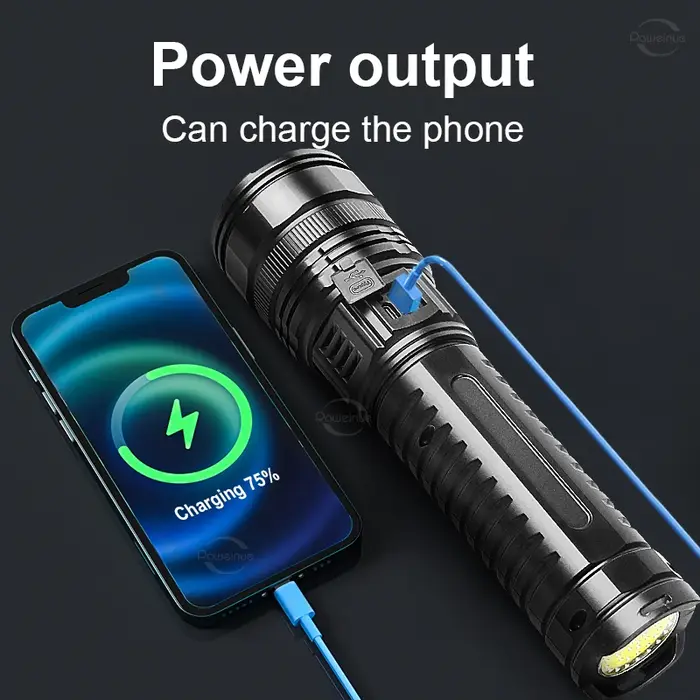 200000000LM lampe de poche LED la plus puissante 1500W lampes