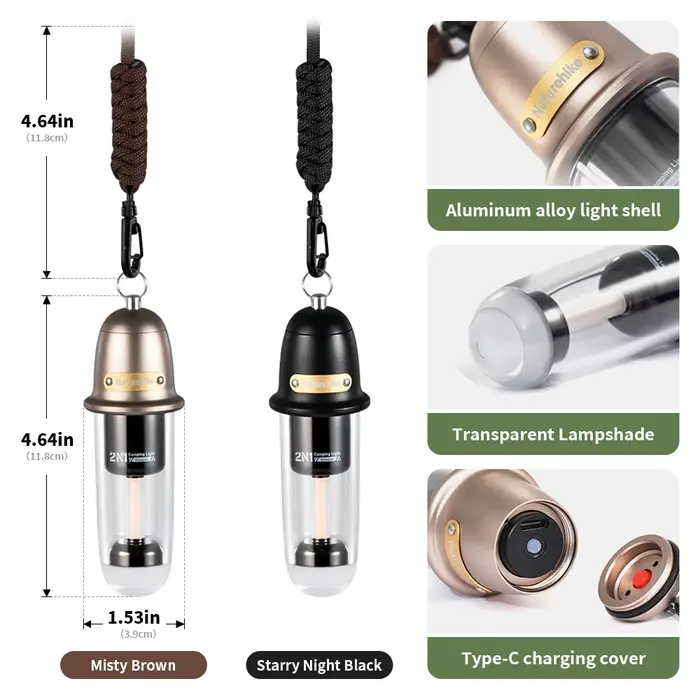Naturehike – lampe de Camping ultralégère 2 en 1
