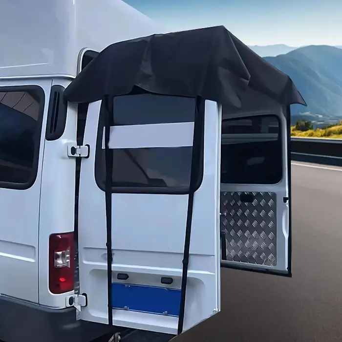 Auvent de porte arrière pour camping-car