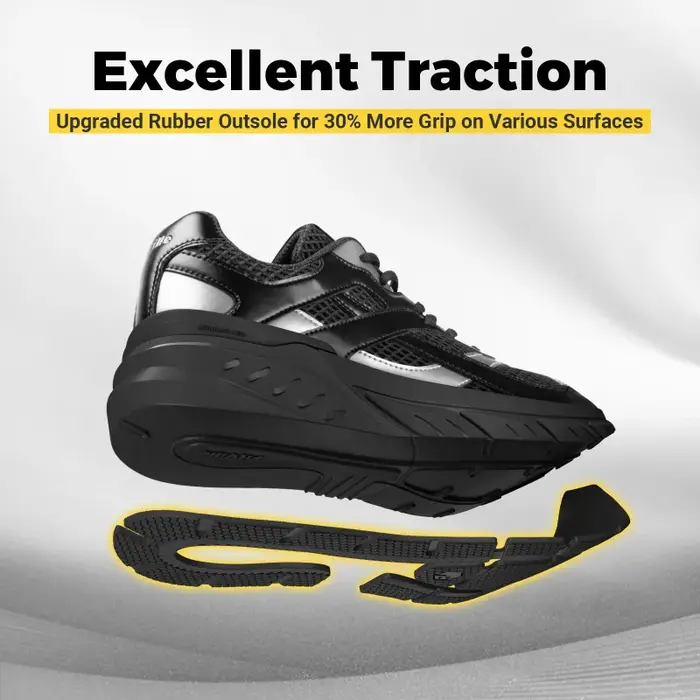 Chaussures de marche Extra larges pour hommes baskets rétro large largeur